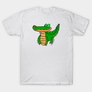 Cute Alligator Drawing T-Shirt